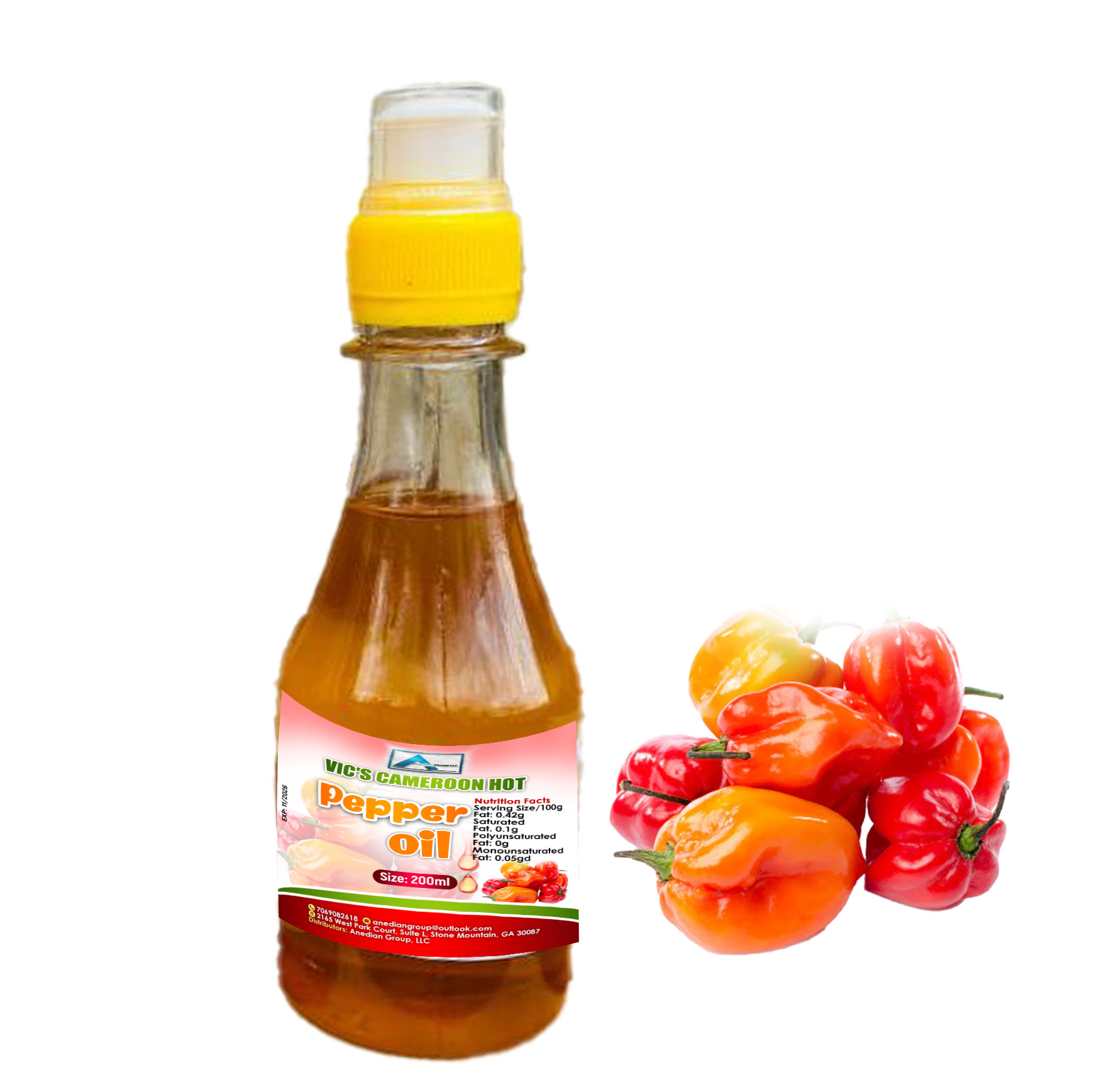 Cameroon Hot Pepper Oil